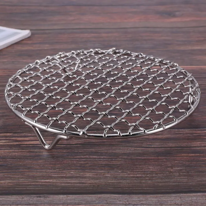 NAMUNY%20304%20Stainless%20Multipurpose%20Steel%20Round%20Grill%20Net%20with%20Foot%20Barbecue%20Rack%20Steam%20Baking%20Rack%20Camping%20Outdoor%20BBQ%20Meshes%20-%20Image%207