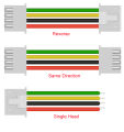 10pcs 30cm SH JST 1.0mm 4P Same or Reverse Opposite Direction Opeisure time tional male male Connector with electronic wire terminal cable. 