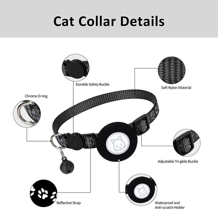Airtag%20Pet%20Collar%20Reflective%20Nylon%20Adjustable%20Collar%20Anti-lost%20For%20Cat%20Dog%20-%20Image%204