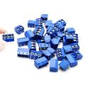 5Pcs- 3Pin BLUE Color KF301-3P 3 Pin Plug-In PCB Mount Straight Screws Terminal Block Connector 5.08mm Pitch Socket Strips For Electronics Cables Connectors Terminals . 