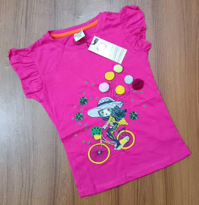 Girls Multicolour T-shirt 4 pes pakag