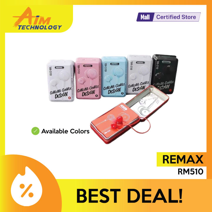 REMAX RM 510 In-Ear Earphone With Metal box | Daraz.com.bd