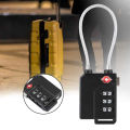 3-Digit Password TSA Steel Wire Lock Customs Code Lock for Travel Suitcase Luggage. 