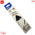Deli 38029N Black Triangular Pencil - Black - HB - 12pc.