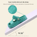 Solid Color Baby Sandals Summer Non -slip Rubber Hole Shoes Non -slip Soft Floor Slippers Boys Girls Beach Sandals. 