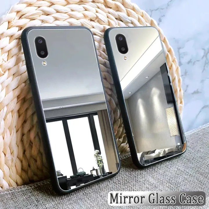 Casinglee%20For%20Samsung%20Galaxy%20A01%20Back%20Cover%20Luxury%20Plating%20Clear%20View%20Makeup%20Mirror%20Soft%20Phone%20Cover%20for%20Samsung%20Galaxy%20A01%20Cosmetic%20Mirror%20Case%20-%20Image%203