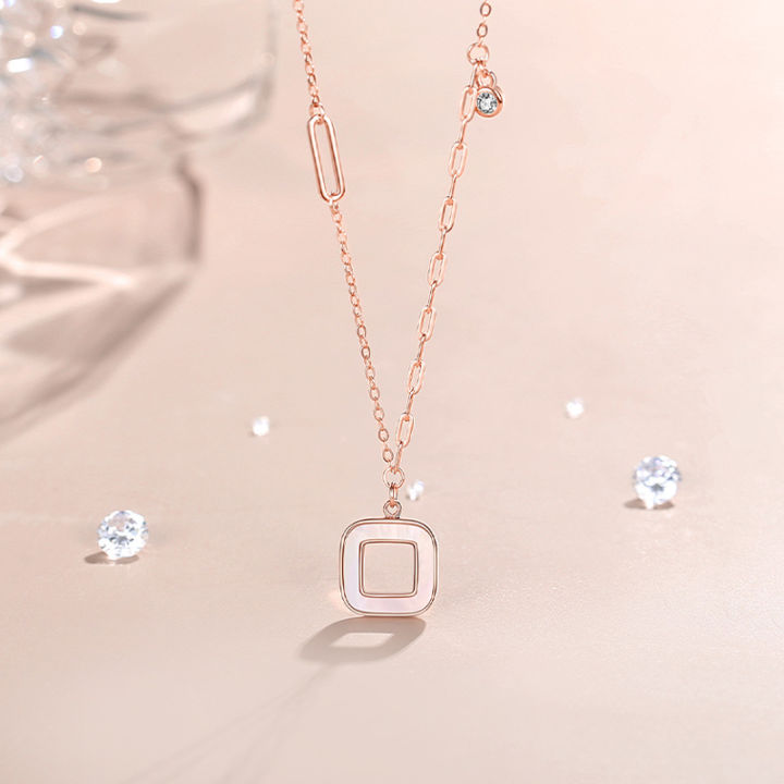 New%20Wancheng%20square%20mother-of-pearl%20necklace%20women's%20pendant%20sterling%20silver%20niche%20light%20luxury%20clavicle%20chain%20ins%20cold%20wind%20geometric%20necklace%20-%20Image%207