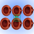 Clay Cup.  Clay Tea Cup. Matir cup. Matir Tea cup. Handmade. Organic .Clay Tea Cup.   Dinner set. matir cup set.  6 cup & press .  Mallik Trading. 