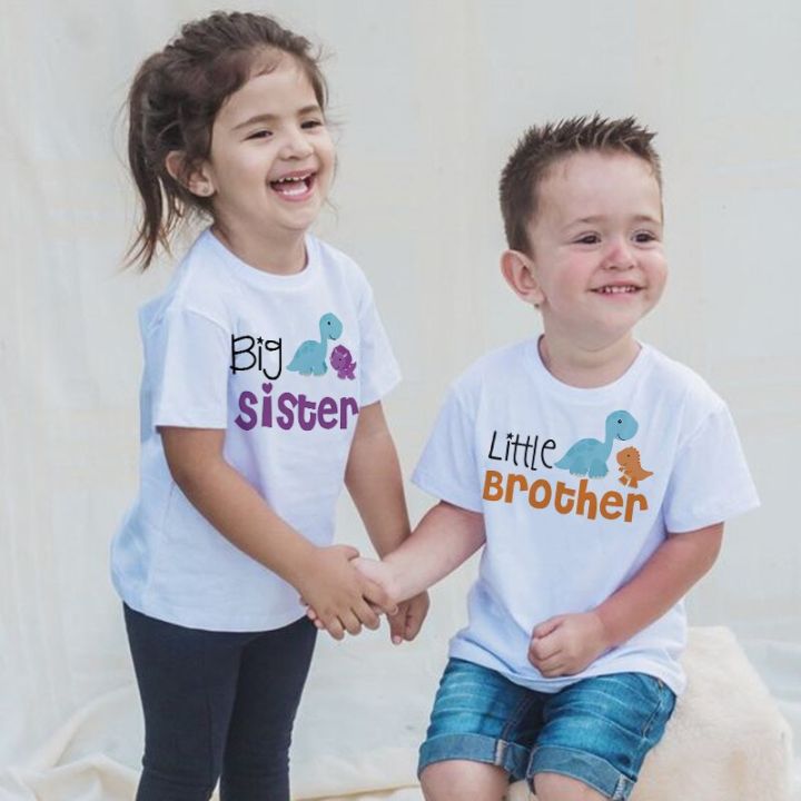 Big%20Sister%20Little%20Brother%20Kids%20Dinosaur%20T-shirt%20for%20Boys%20Girl%20Matching%20Outfit%20Tops%20Summer%20T%20Shirt%20Children%20Clothes%20Short%20Sleeve%20-%20Image%203