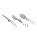 TARKA Stainless Steel Foldable Fork Knife Utensils Spoon Set Outdoor Camp Picnic Slice Tableware Hiking Tourist Cooking Supplies. 