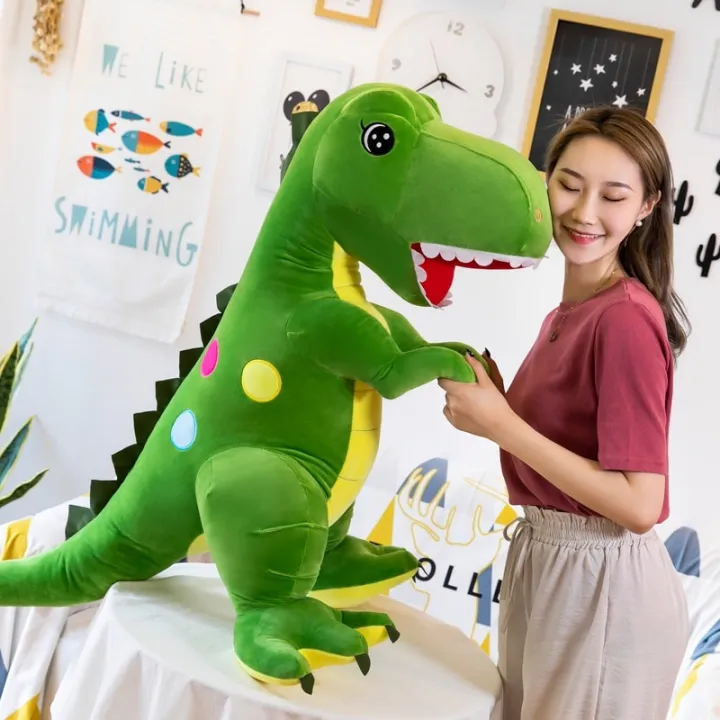 Polka%20Dot%20Dinosaur%20Doll%20Plush%20Toy%20Tyrannosaurus%20Doll%20Doll%20Large%20Pillow%20Plushie%20Stuffed%20Toys%20Best%20Gifts%20-%20Image%203