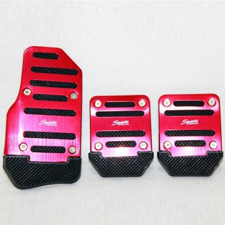 3Pcs%20Red%20Car%20Foot%20Treadle%20Cover%20Pad%20Car%20Pedal%20Cover%20Set%20Auto%20Vehicle%20Non-slip%20Pedal%20Car-styling%20Manual%20Transmission%20Aluminium%20Alloy%20-%20Image%205