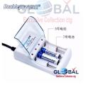 Doublepow DP-0B2 4 Slot 1.2V Rechargeable AA AAA Battery Charger. 