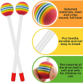 NCANRUI 28 Pcs Lollipop Drum Mallet Sticks Round Rainbow Hammer Percussion Sticks Plastic Drumsticks for Kids Child Mallet. 
