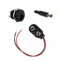 9 Volt Battery Connector With DC Jack & Socket.