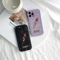FELMYST Casing Case For Vivo S1 Pro Fashion Rose Flower Gemstone Ornament Brand JADIOR Gem Soft Silicone Fabric Phone Case Full Cover Camera Protection Cases Shockproof Back Cover Phone Casing Softcase For Girls. 