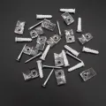 22 Sets of Mirror Holder Clips Kit Crystal Clear Plastic Mirror Clip Mirror Holder Clips Glass Retainer Clips Kit. 