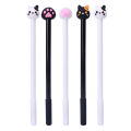 1/5pcs Korea Creative Cartoon Cat Cat Paw Neutral Pen Black Student Gel Pen Stationery. 