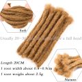 20cm Men Handmade Dreadlock Crochet Hair Extensions Soft Reggae Hair Synthetic Hair Braids For Women.