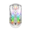 XYH20 RGB Mechanical Gaming Mouse BT5.0 2.4G Wireless Mouse with USB Receiver for PC Computer Notebook - white. 