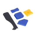 Sealant Finishing Tool, Push Pull Buttons Repair Gaps Caulking Tool Kit Grout Scraper Clean Residual Glue with Pads for Bathroom Window. 