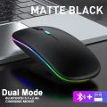 Wireless Bluetooth Mouse Wireless Computer Mouse Gamer 6 Buttons Ergonomic Mouse Rechargeable Mause Gaming Dual Mode Mice For PC. 