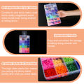 Plastic Clear Organizer Box Bead Storage Containers with Adjustable Dividers for Craft Jewelry Fishing Tackles Parts Storage. 