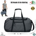 Bili Online Packable 20 Liter Travel Duffel Bag (3-4 Days Tour)(Ash), Waterproof Premium Duffle Bag, Foldable Travel Bag, Luggage Bag, Travelling Bag, Travel Duffel Bag,Travel Bag, Weekender Bag, Men & Women Travel Bag, Gym Bag, Sports Tote Gym Bag.