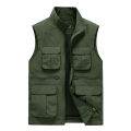 Large Size Men's Vest Fishing Hunting Summer Vests Sleeveless Tactical Military Work Coats Outdoor Multi Pocket Windproof Jacket BunnyGarden. 
