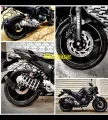 4 pcs Rim Wheel Cover For All Motorcycle Black Colour. 