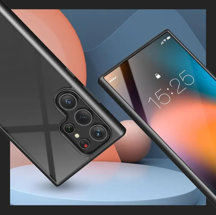 For%20SAMSUNG%20Galaxy%20S24%20ULTRA%20Magic%20Mask%20Q%20Series%20Clear%20Case%20Compatible%20Case%20Shockproof%20Hard%20PC%20+Soft%20Silicone%20%5BNot%20Yellowing%5D%20Transparent%20Protective%20Slim%20Hard%20Back%20Cover%20with%20Silicone%20Frame(Black)%20-%20Image%206