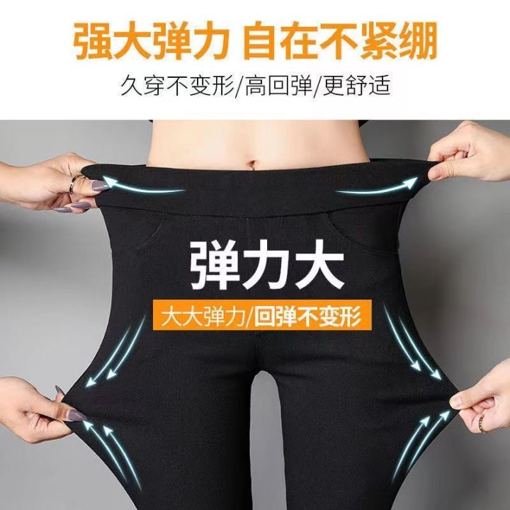 Oversized%20Leggings%20Women's%20Spring%20and%20Autumn%20Outer%20Wear%20New%20High%20Waist%20Slim%20Feet%20Black%20Trousers%20Winter%20Fleece-Lined%20Pencil%20Magic%20Pants%20-%20Image%206