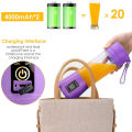 Portable USB Rechargeable Mini Electric Fruit Juicer - Multicolor - Compact and Portable Juicing On-The-Go. 