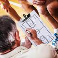 Basketball Game Plan Demonstration Portable Coaches Clipboard.