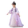 Purple Hanfu Super Immortal Ru Skirt Children's Chinese Dress Little Girl Ancient Style Tang Clothes Spring and Autumn. 