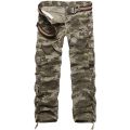 New Brand Cargo Pants Men  Straight Trousers Mens Casual Cotton Multi-Pocket Long Pants CWashed Trouers. 