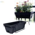 Balcony Railing Planter Pot Window Box Planter Hanging Planter Rail Planter Vegetables Growing Container Plant Basket for Garden Porch Patio. 