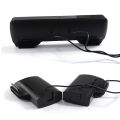 Portable Mini USB Stereo Speaker Notebook Laptop Computer PC Screen Clip-on Music Player Black.