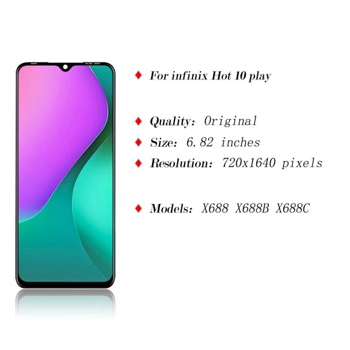 LCD%20No%20Frame%20For%20Infinix%20Hot%2010%20Play%2011%20Play%20X688C%20X688B%20Display%20Touch%20ScreenAssembly%20Replacement%20Parts%20Digitizer%20-%20Image%204