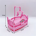 Fashion Dollhouse Miniature Items Baby Stroller and Bed Dolls Furniture for Mini Doll Cute Accessories Superman. 