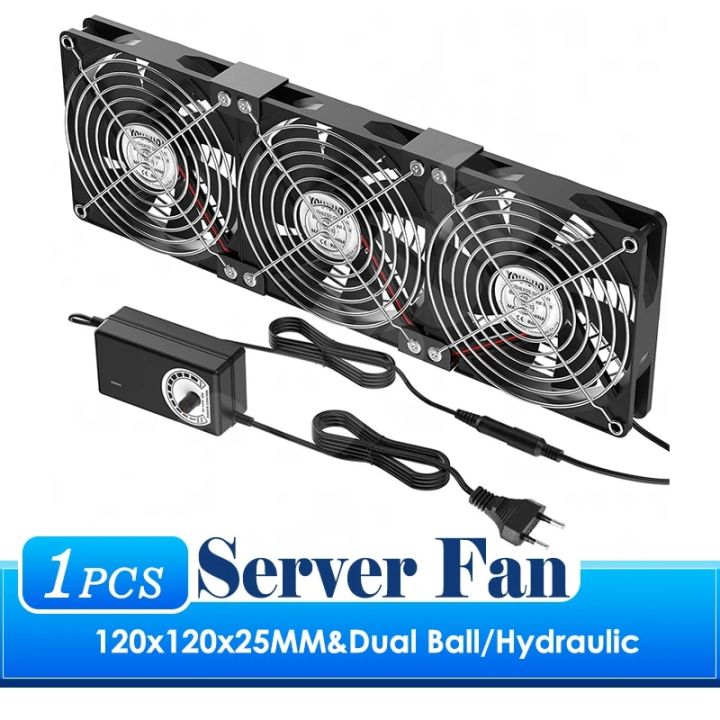 120mm 3000RPM Fan Cooling With Controller 12cm 12V 220V Btc Machine Chassis Workstation Cabinet Radiator Server Fan