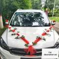 Wedding Car Flower Decoration Artificial Flowers Ornament for Ceremony Accessories.