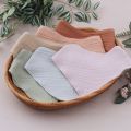 Baby Infant Cotton Bib Newborn Solid Color Triangle Scarf Feeding Saliva Towel Bandana Burp Cloth Boys Girls Gift 3/4/5pcs/Set. 