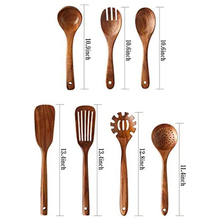 Individual%20Wooden%20Kitchen%20Utensils%20Set,Wooden%20Spoons%20for%20Cooking%20Natural%20Teak%20Wood%20Kitchen%20Spatula%20Set%20for%20Including%207%20Pack%20Exquisite%20Product%20-%20Image%204