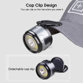 Outtobe Headlamp Cap Light Multifunctional Camping Light Super Bright Headlights Mini Headlamps Rotating Waterproof Flas hlight Work Light USB Rechargeable Head-mounted Lamp With Hook Magnet for Outdoor Running Fishing Hiking.