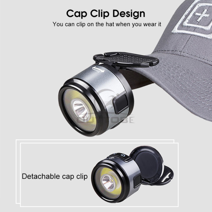 Outtobe%20Headlamp%20Cap%20Light%20Multifunctional%20Camping%20Light%20Super%20Bright%20Headlights%20Mini%20Headlamps%20Rotating%20Waterproof%20Flas%20hlight%20Work%20Light%20USB%20Rechargeable%20Head-mounted%20Lamp%20With%20Hook%20Magnet%20for%20Outdoor%20Running%20Fishing%20Hiking%20-%20Image%204