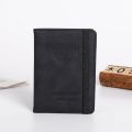 1 Pcs Multi-Compartment Travel Passport Wallet with Card, Ticket and SIM Slots,  and Elastic Strap and  RFI-D Blocker. 