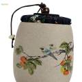 Ceramic Tea Container with Sealed Lid Airtight Tea Jar for Tea Coffee. 