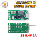 Multi-Cell 2S 2A Type-C To 8.4V Step-Up Boost Lipo- Polymer Li-Ion Charger 7.4V 18650 Lithium Battery. 