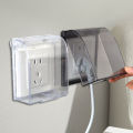 Bathroom Outdoor Socket Waterproof Box Protection Socket Switch Protective Cover Electric Plug Rainproof Cover.